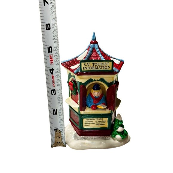 DEPT 56 Christmas The Original Snow Village "Tour The Village" Tourist Center - Picture 7 of 11